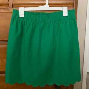 J.Crew Factory scallop hem skirt
